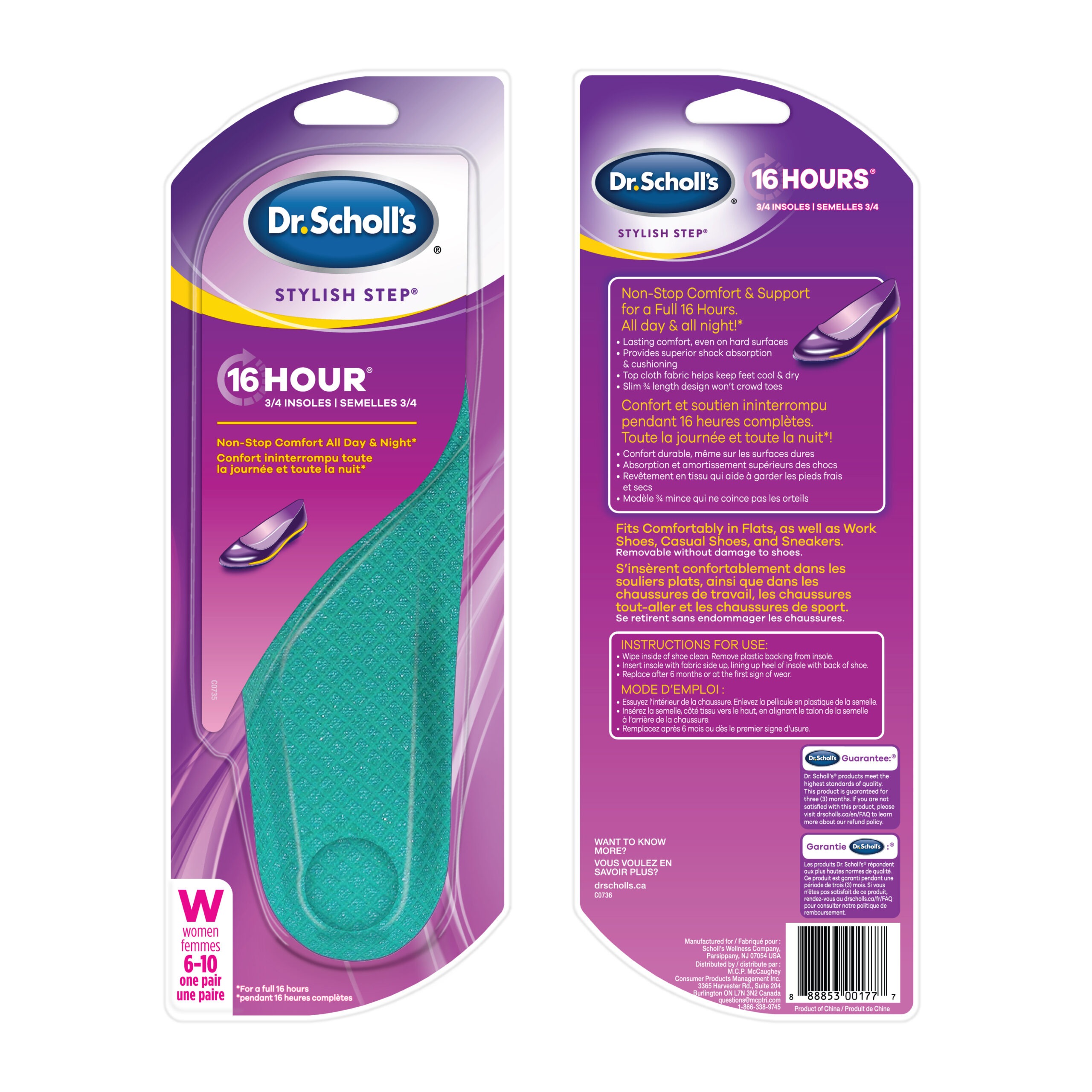 Stylish Step® 16 Hour® Insoles for Non-Stop Comfort